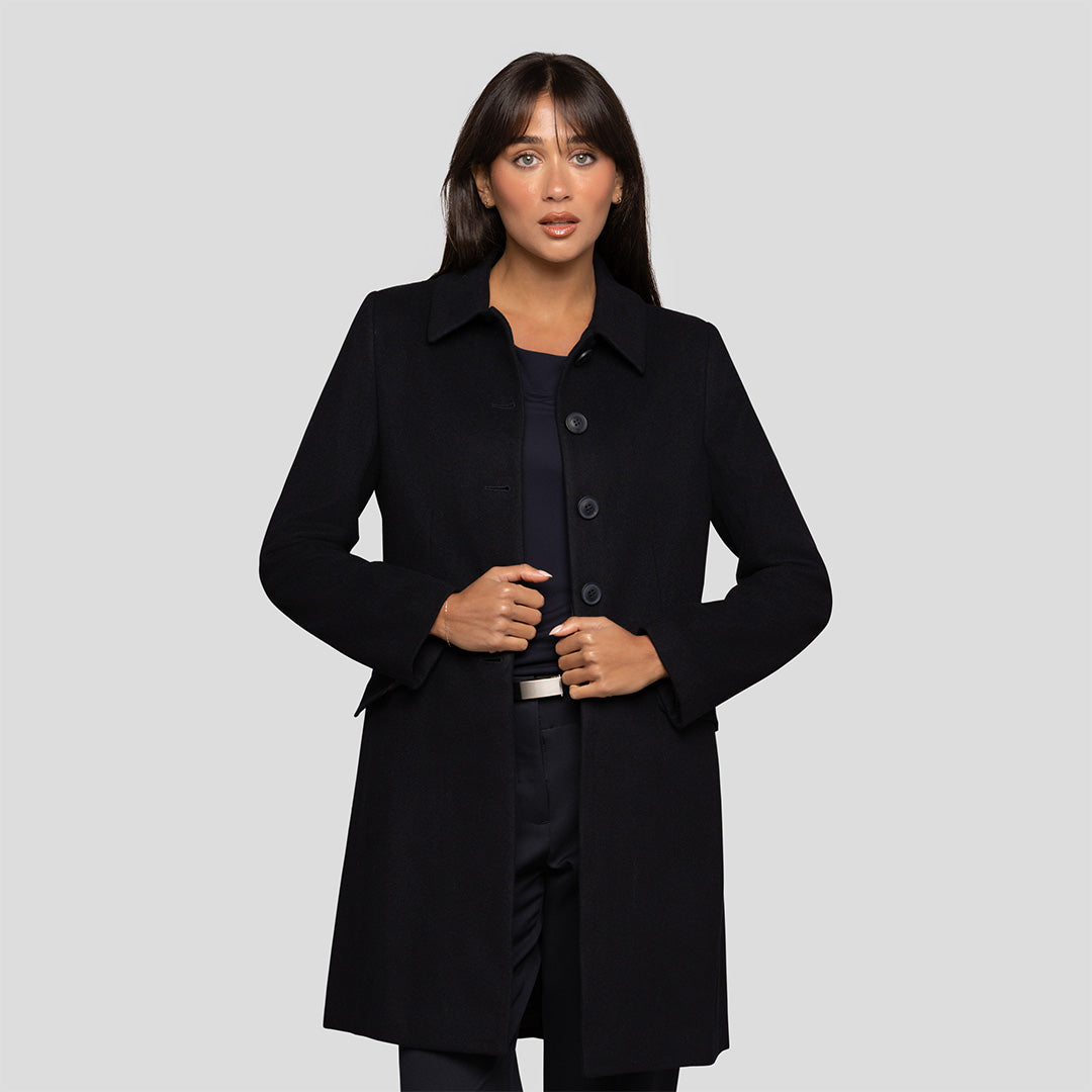 Wool Blend Overcoat