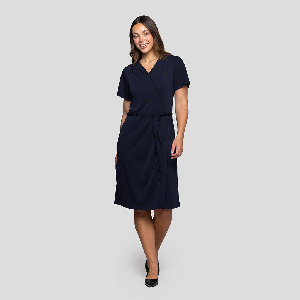 Knit Wrap Dress