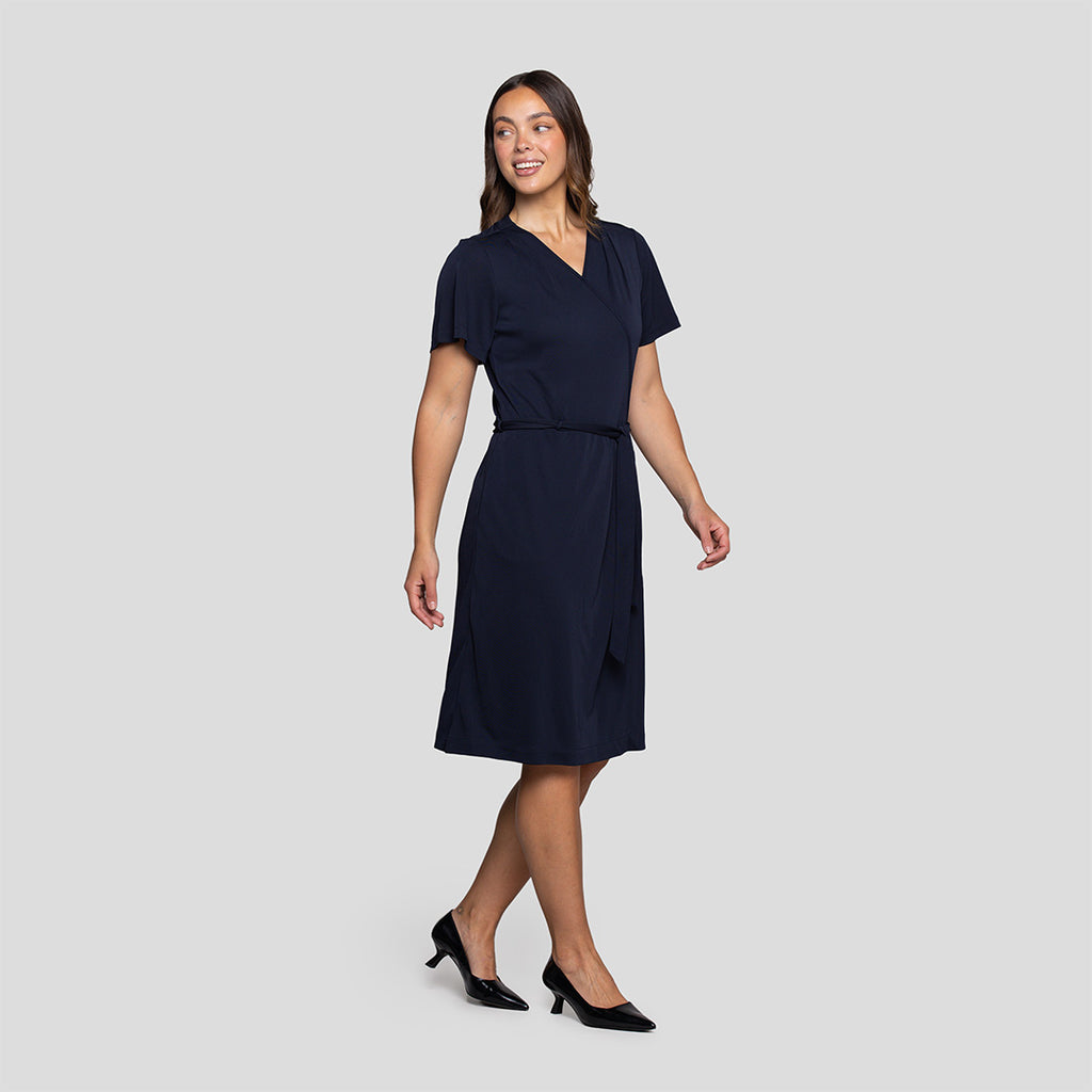 Knit Wrap Dress