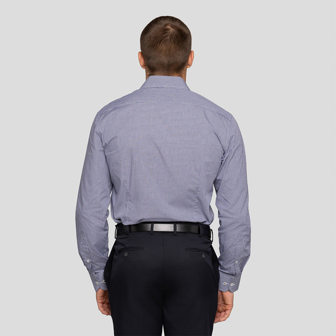 Slim Fit Mini Check Shirt