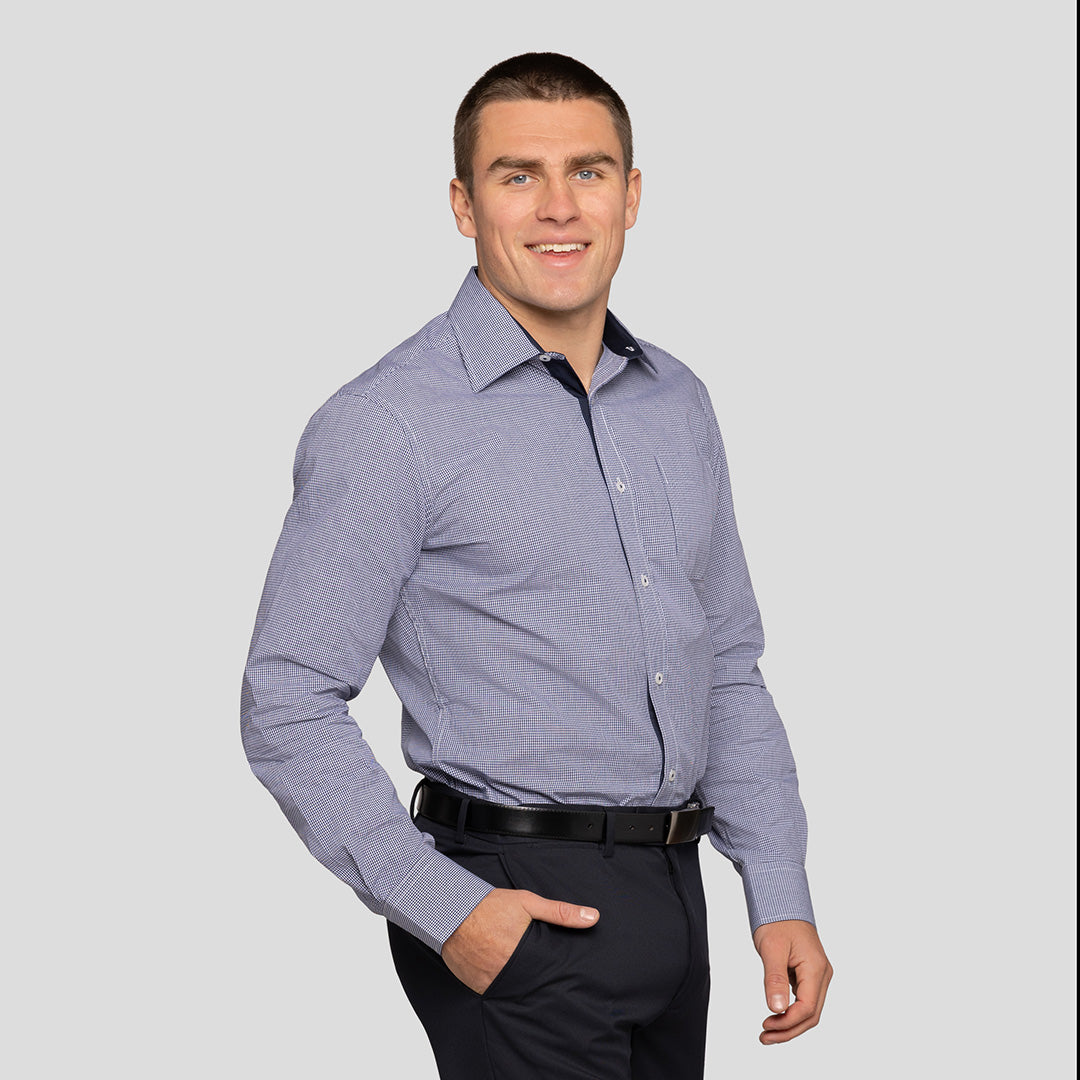 Slim Fit Mini Check Shirt
