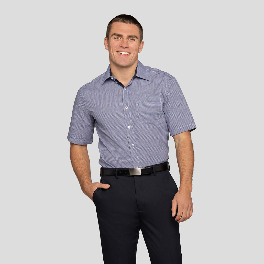 Tailored Fit Check Shirt Short Sleeve
