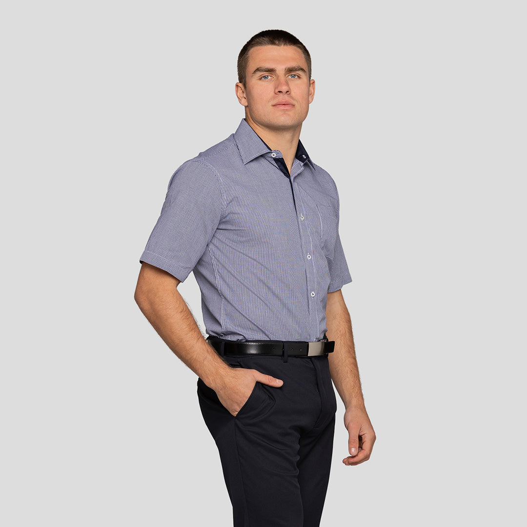 Tailored Fit Check Shirt Short Sleeve