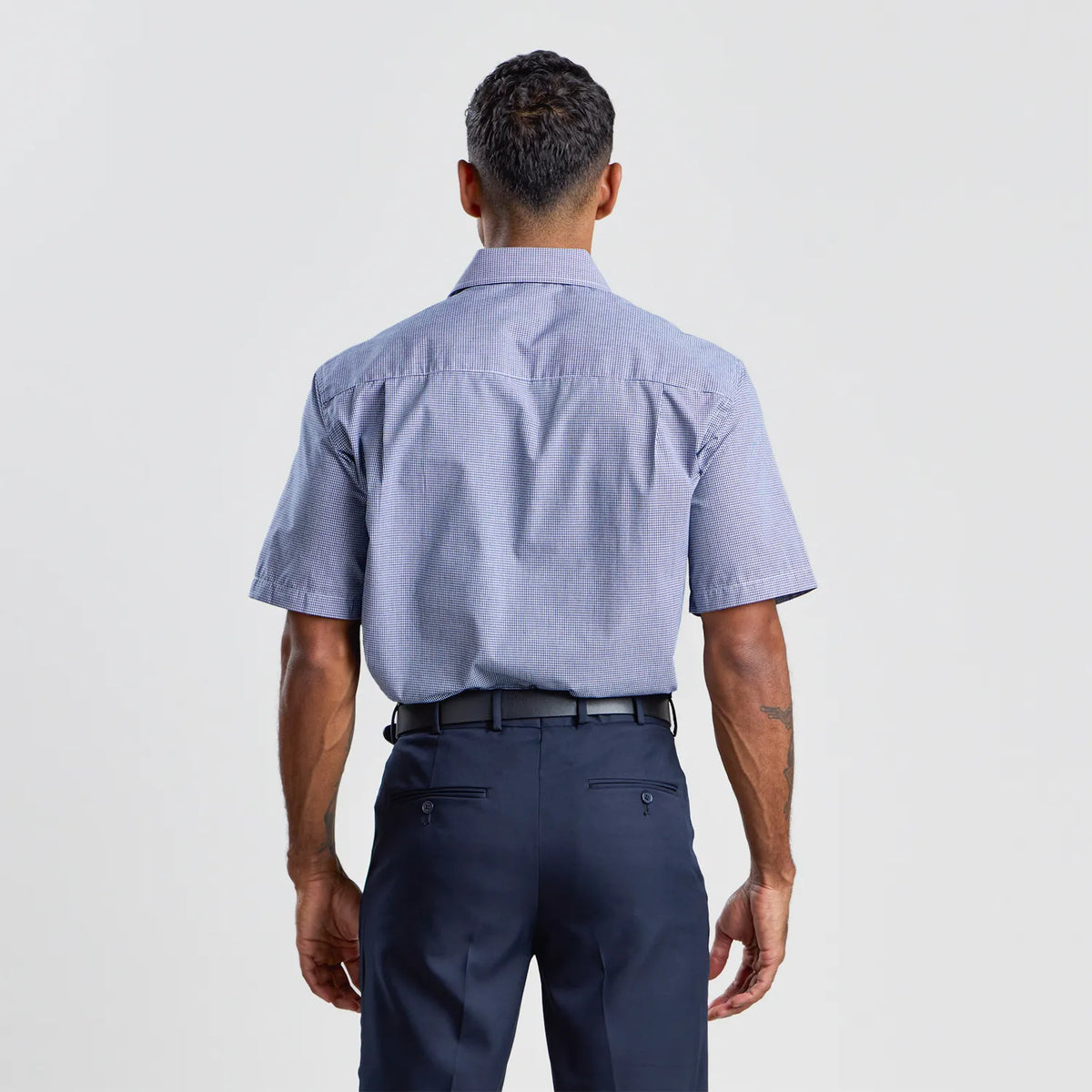 Tailored Fit Check Shirt Short Sleeve