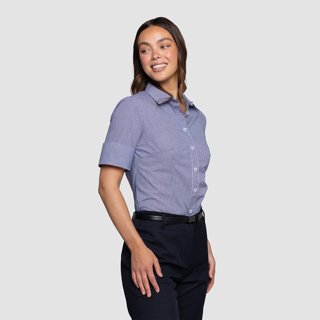 Short Sleeve Mini Check Shirt