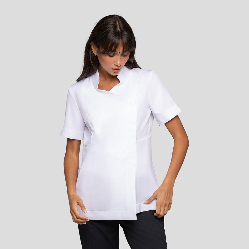 Asymmetric Pharmacy Jacket, Short Sleeve
