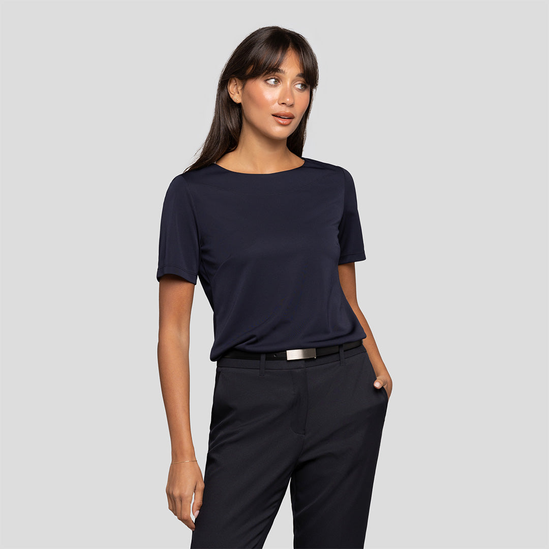 Soft Knit Boat Neck Top