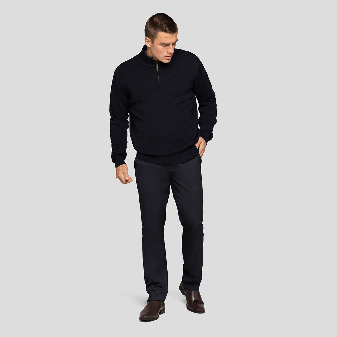 Men's 1/2 Zip Knit Jumper