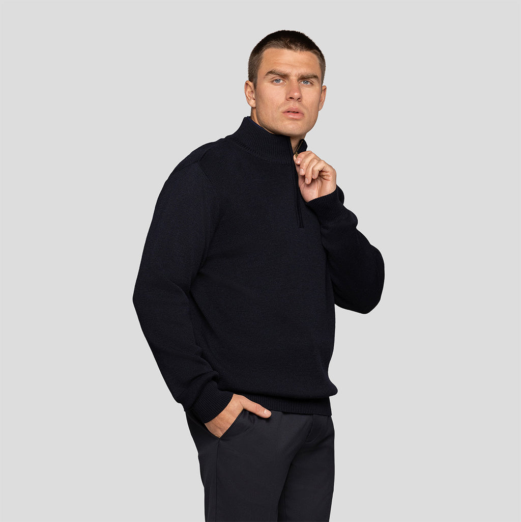 Men's 1/2 Zip Knit Jumper