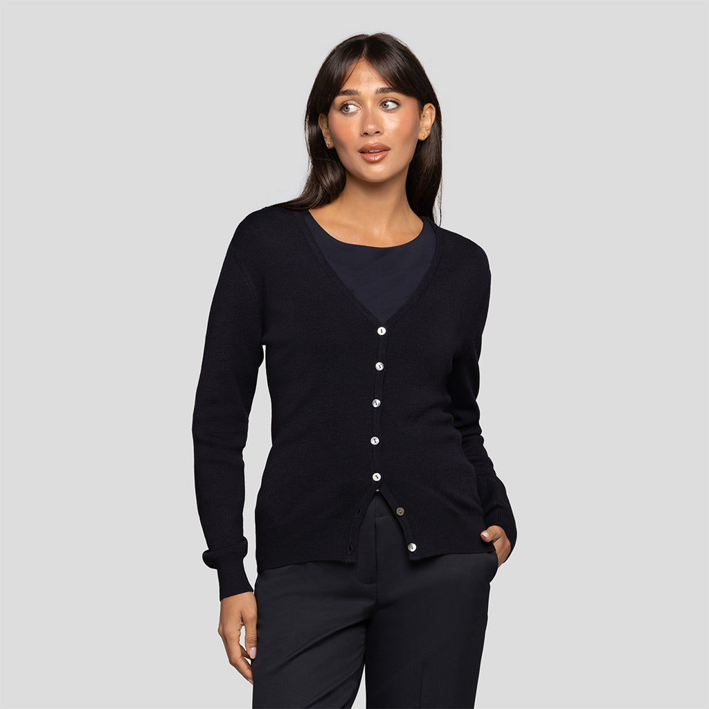 Warm Knit Button Front Cardigan