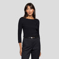 Milano Boat Neck Knit Top