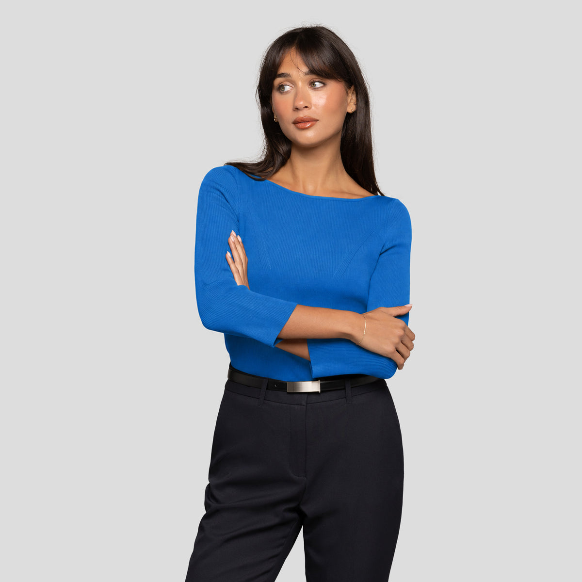Milano Boat Neck Knit Top