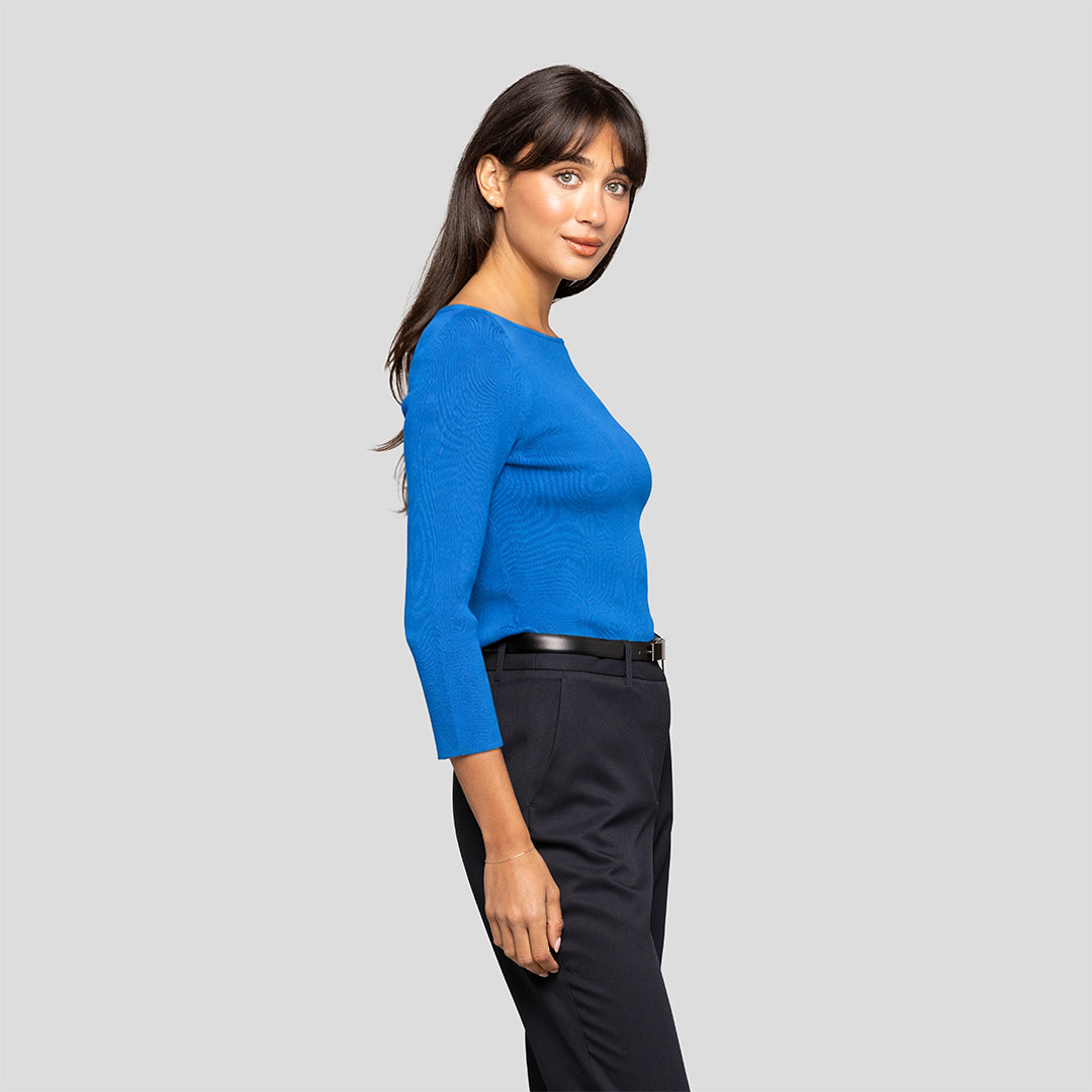 Milano Boat Neck Knit Top