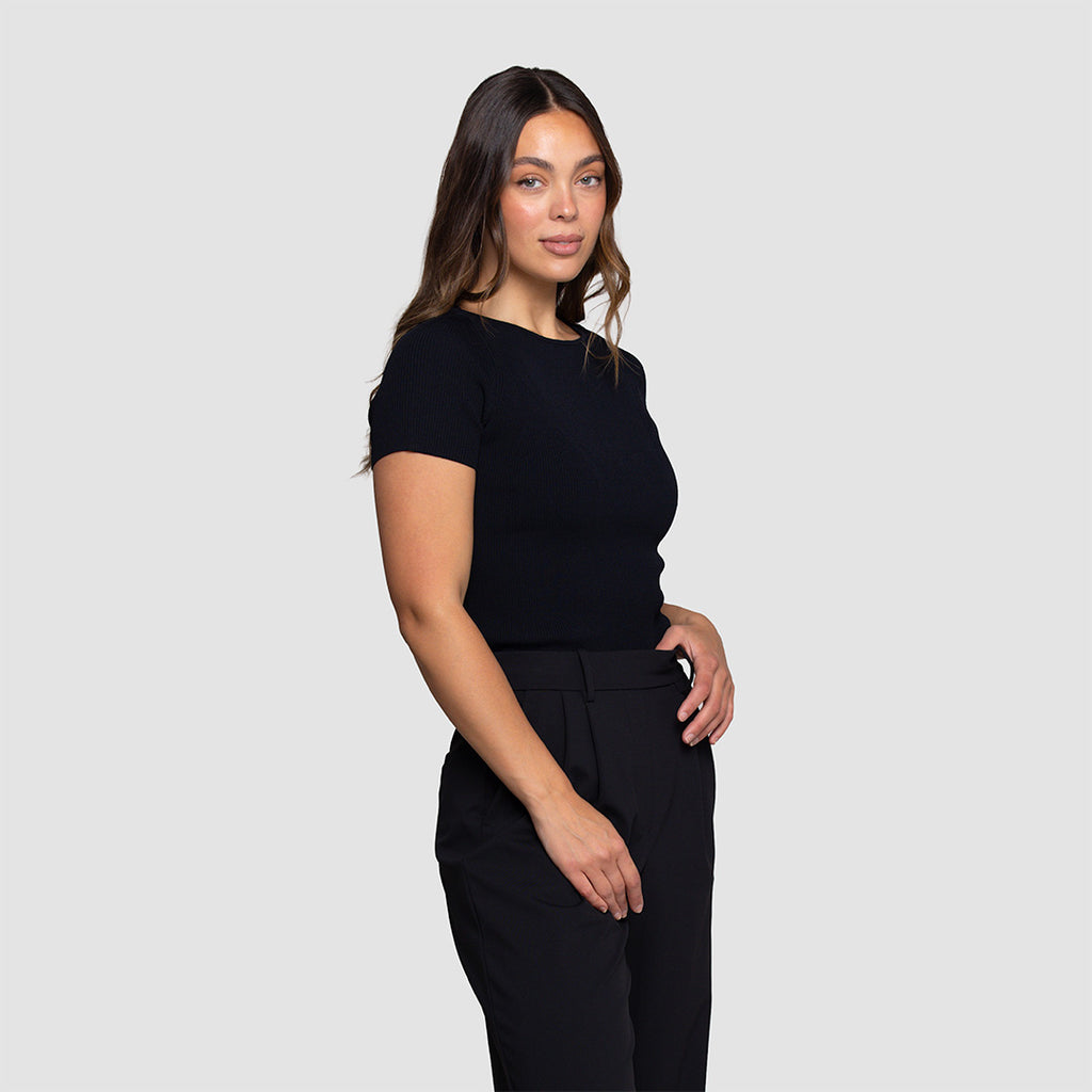 Milano Knit Boat Neck Top