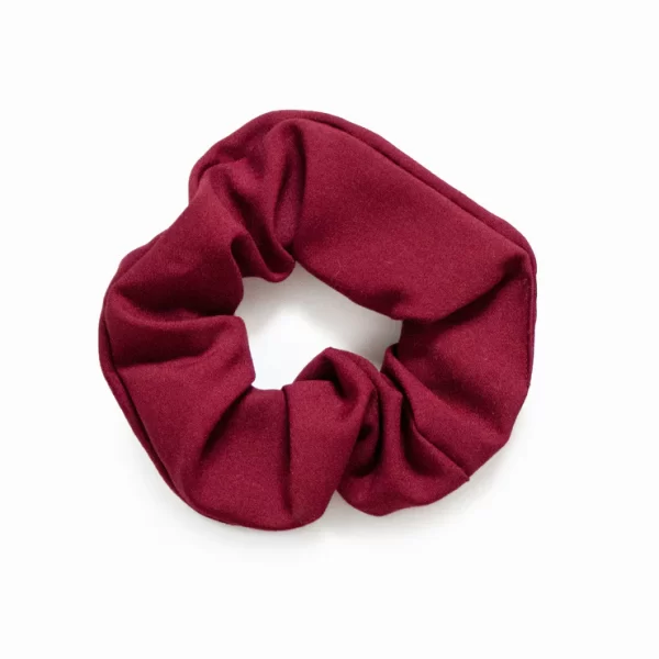 Matching Sangria Red Scrunchies to Complete the Look with Our Scrubs. These Scrunchies Perfectly Complement the Color and Style of Our Scrubs, Adding a Touch of Elegance and Coordination to Your Outfit.